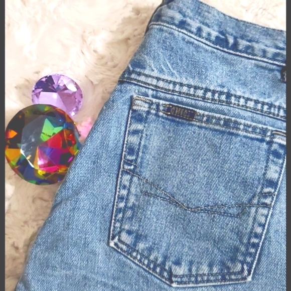 CHIC by H-I-S High rise 'Mom Jeans' 80s size 10 tall retro thick denim - Picture 2 of 13